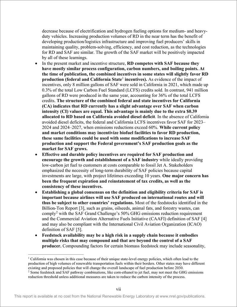 《NREL_2024年可持续航空燃料_SAF_产业现状报告_英文版_》 - 第8页预览图