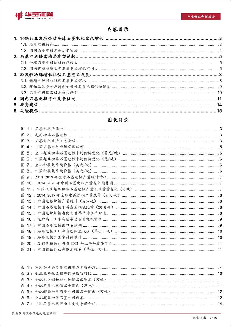 《石墨电极行业研究专题报告：碳中和有望驱动石墨电极市场触底反弹-20210208-华宝证券-16页》 - 第2页预览图