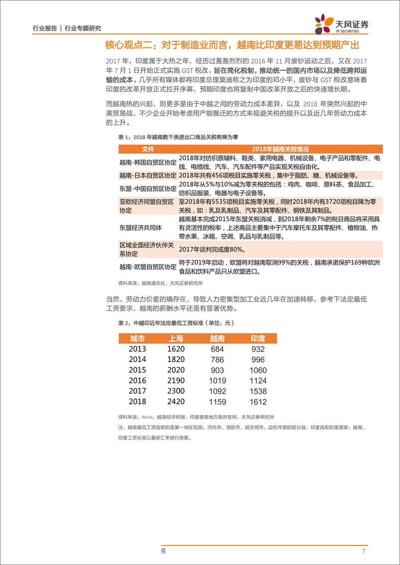 《家用电器行业：下一个中国，到底是印度还是越南？-20190116-天风证券-20页》 - 第8页预览图