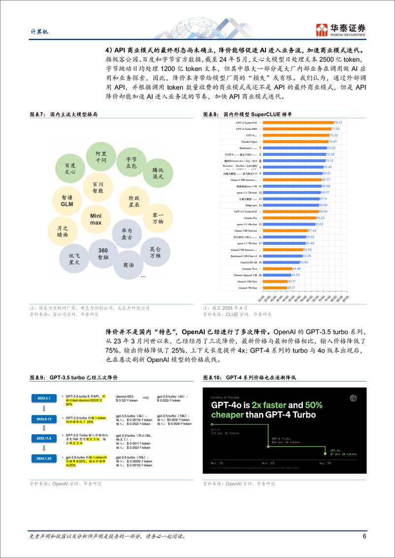 《计算机行业专题研究：国产大模型“凭”什么降价？》 - 第6页预览图