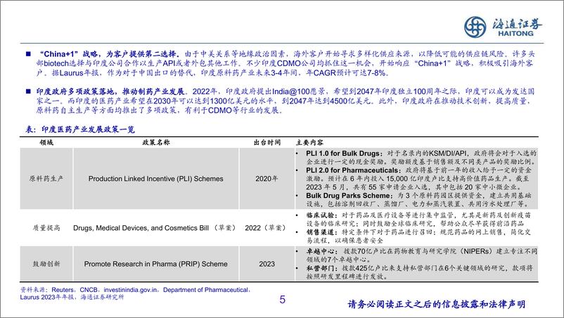 《医药行业：从Syngene看印度CDMO产业发展，借势而生，尚显青黄-240815-海通证券-21页》 - 第4页预览图