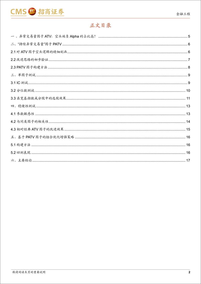 《量化研究2023年中期投资策略：“持续异常交易量”选股因子PATV-20230529-招商证券-20页》 - 第3页预览图