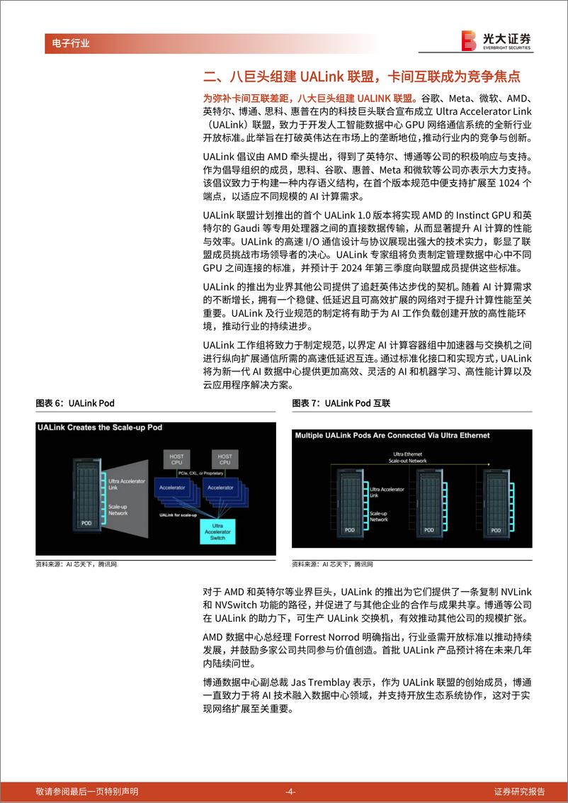 《半导体行业跟踪报告之十八：卡间互联成为AI芯片竞争焦点，华丰科技铜互连方案国内领先-240814-光大证券-11页》 - 第4页预览图