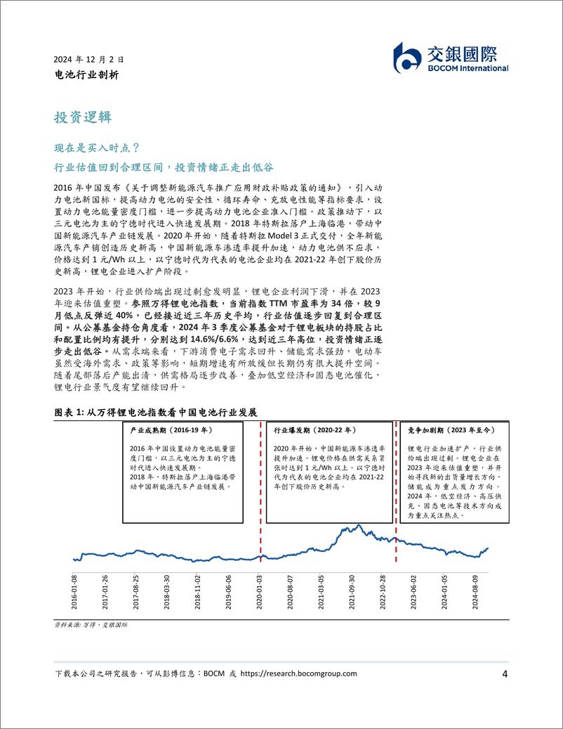 《电池行业剖析：行业底部反转正当时，关注技术变革机会-241202-交银国际-166页》 - 第4页预览图