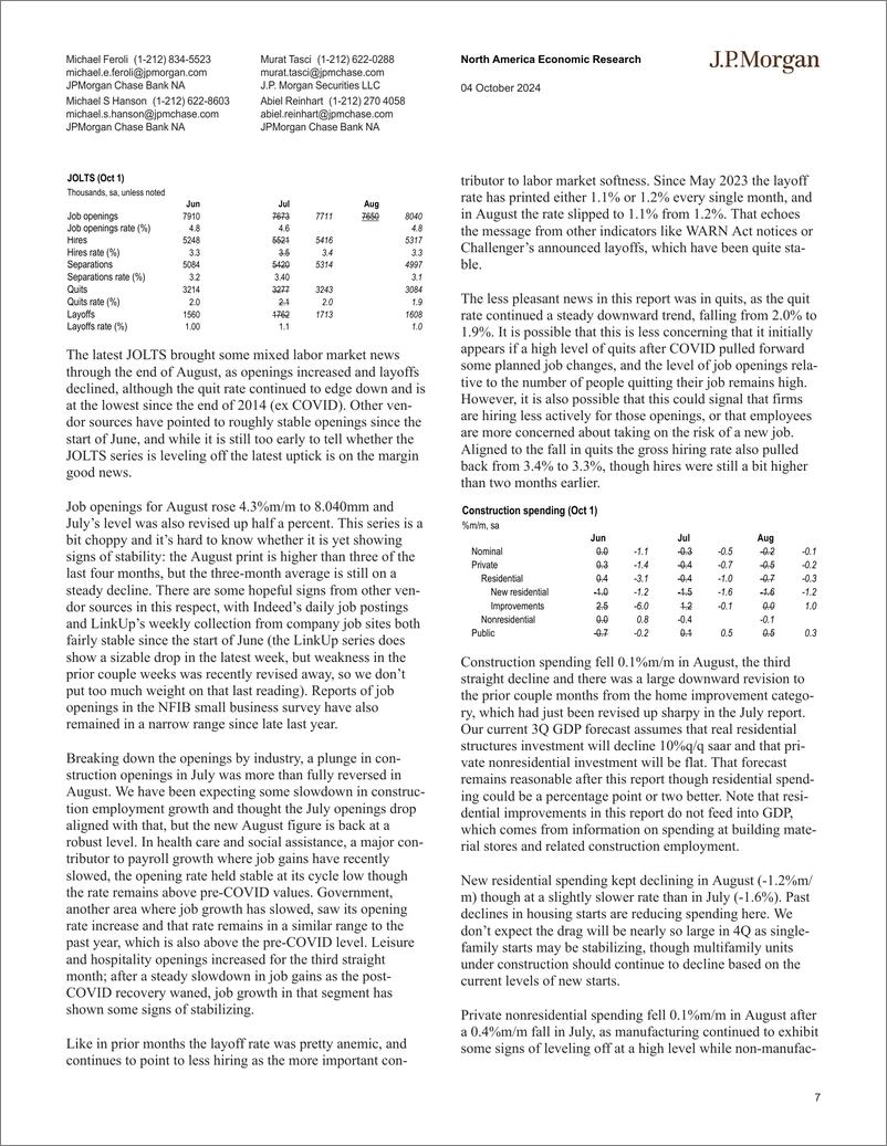 《JPMorgan Econ  FI-United States-110612137》 - 第7页预览图