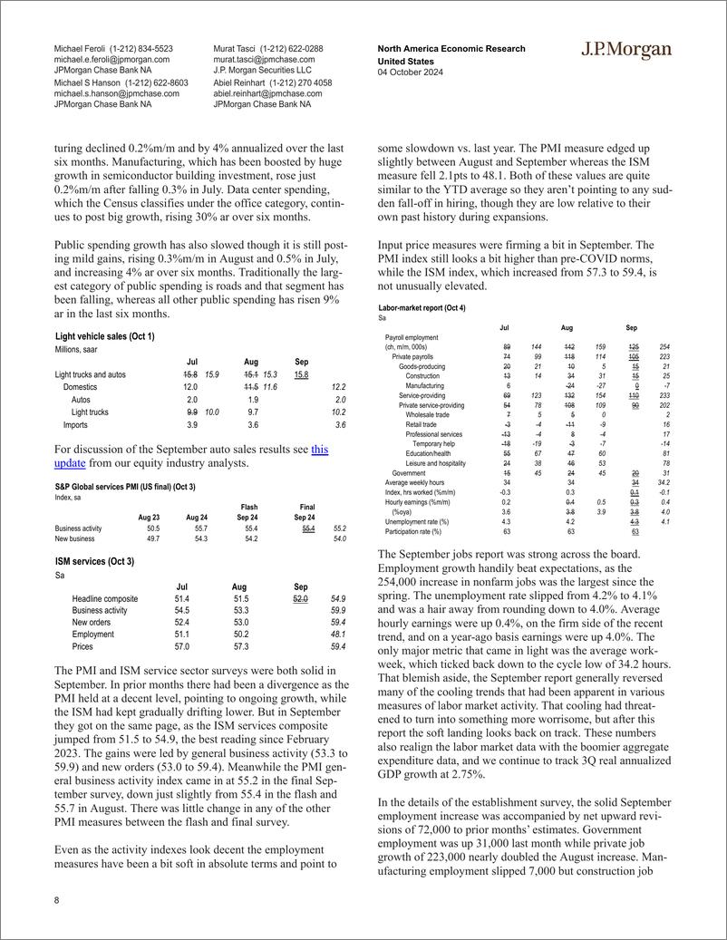 《JPMorgan Econ  FI-United States-110612137》 - 第8页预览图