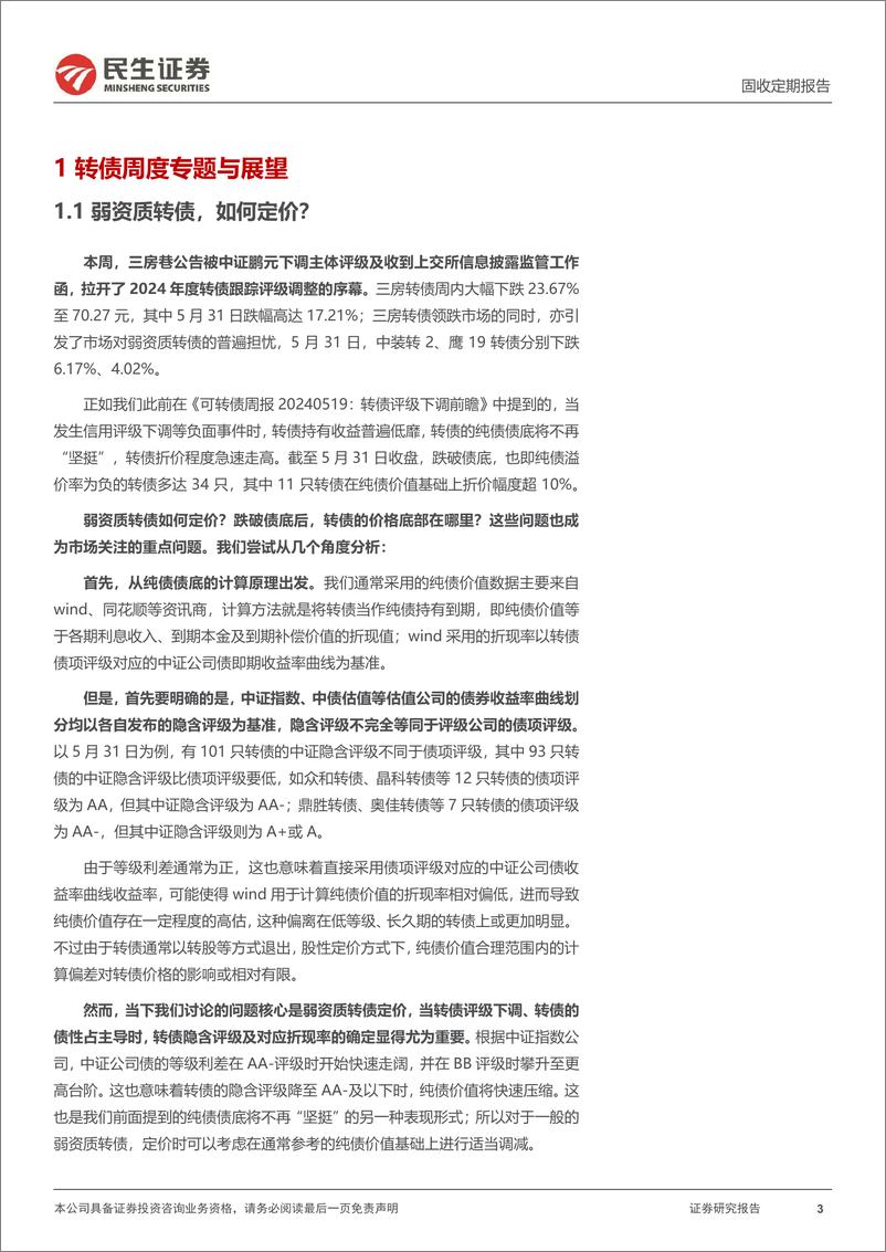 《可转债：弱资质转债，如何定价？-240602-民生证券-22页》 - 第3页预览图