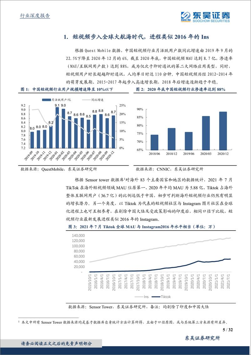 《【东吴证券】短视频行业深度研究：大航海时代》 - 第5页预览图