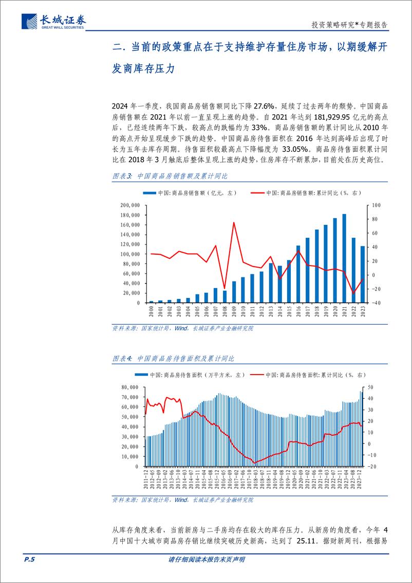 《投资策略研究：去库存再起，坚定看好地产链修复空间-240516-长城证券-12页》 - 第5页预览图