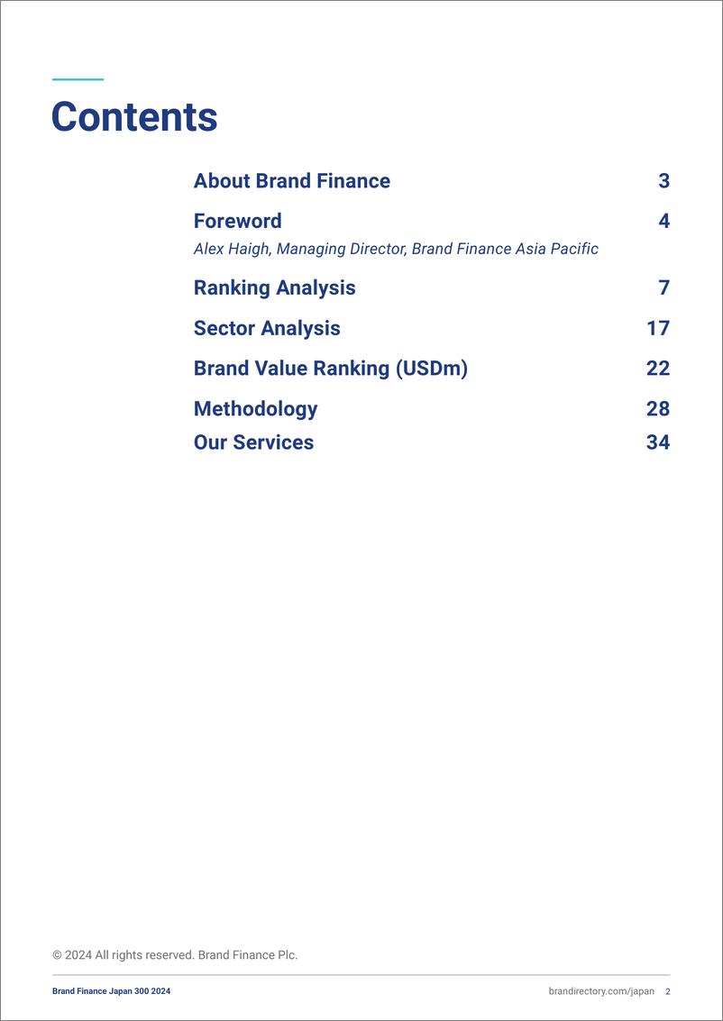 《Brand Finance_2024年日本品牌300强报告_英文版_》 - 第2页预览图