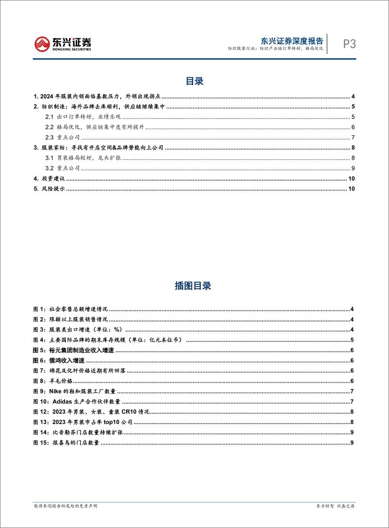 《东兴证券-纺织服装行业报告：纺织产业链订单转好，格局优化》 - 第3页预览图