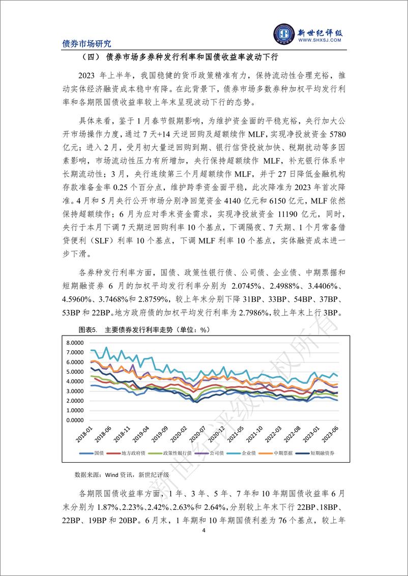 《新世纪评级-债券发行规模持续稳定增长——2023年上半年中国债券市场发行分析与展望-19页》 - 第5页预览图