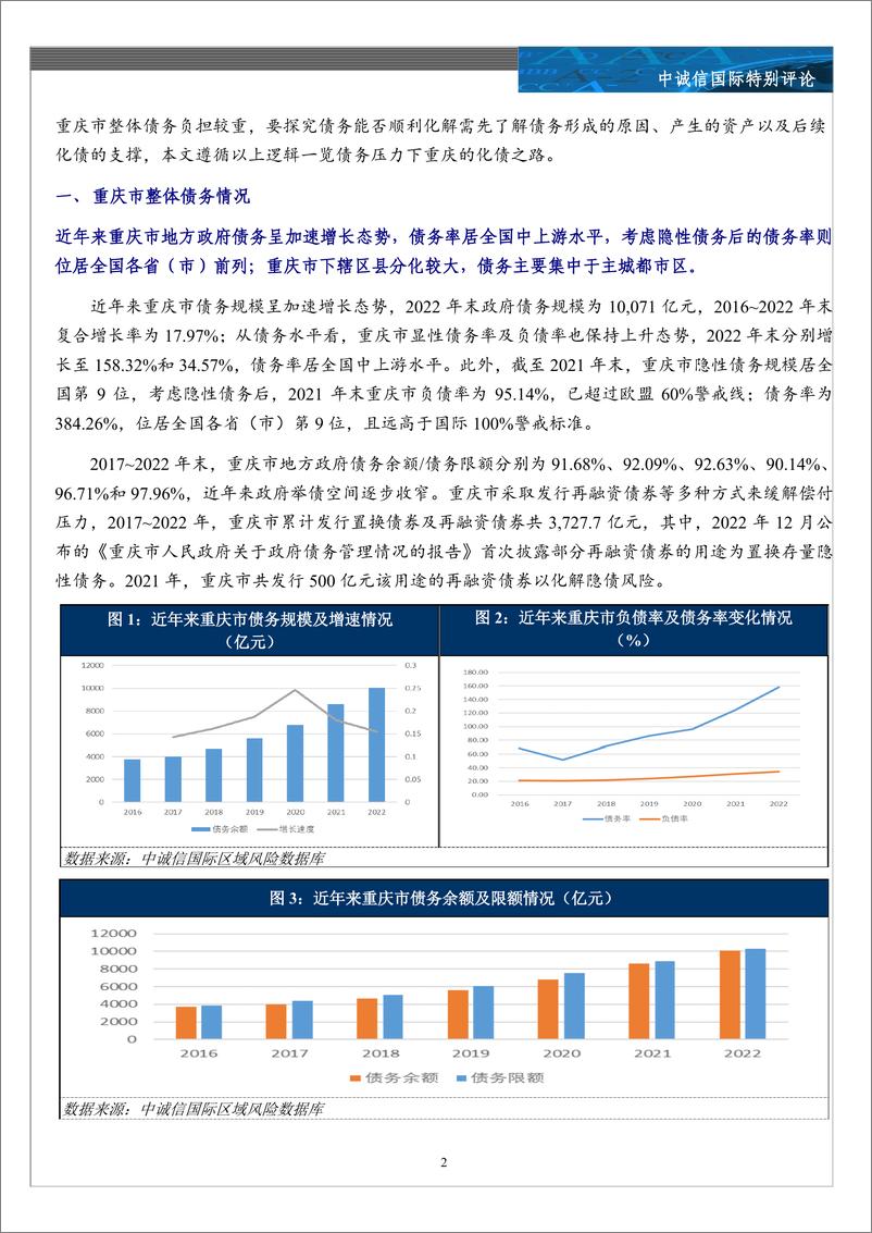 《中诚信-如何看待重庆市债务风险及化解难度-17页》 - 第3页预览图