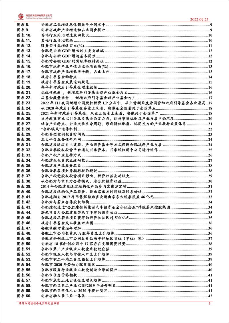 《安徽省区域经济分析与投资机会挖掘：从安徽新兴产业集群的崛起，解析“合肥创投”模式成功的原因-20220925-东亚前海证券-76页》 - 第4页预览图