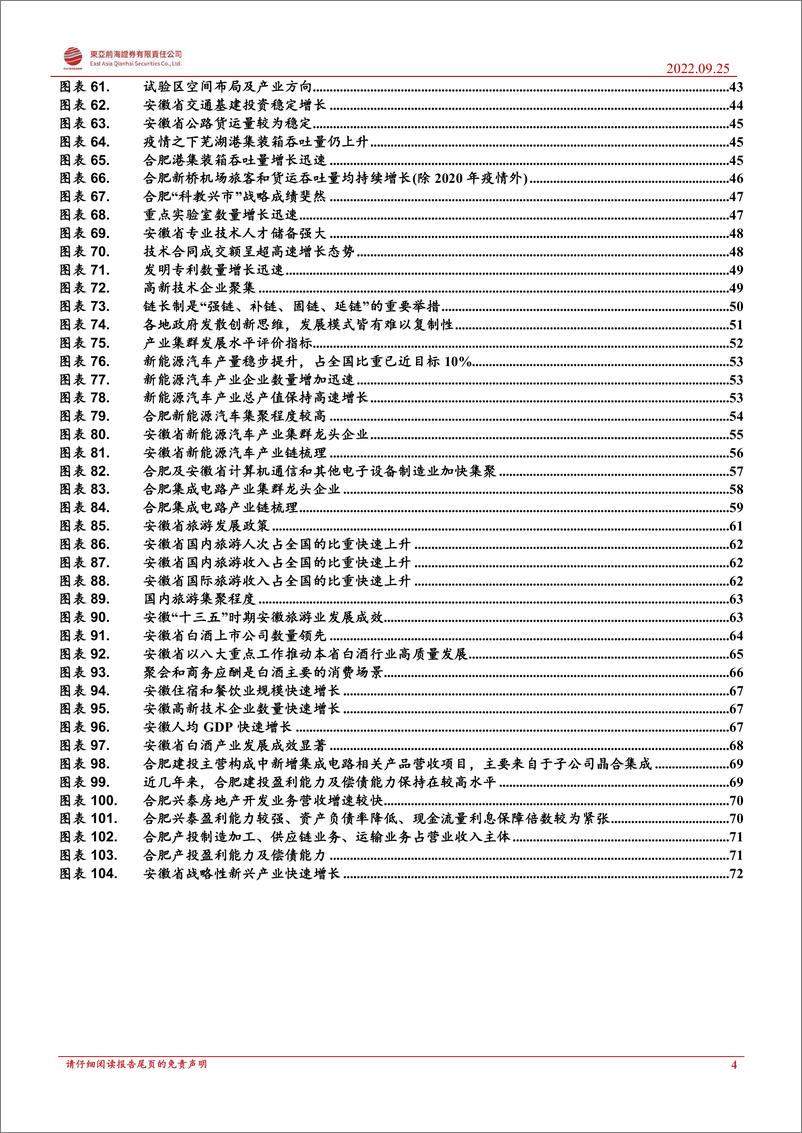 《安徽省区域经济分析与投资机会挖掘：从安徽新兴产业集群的崛起，解析“合肥创投”模式成功的原因-20220925-东亚前海证券-76页》 - 第5页预览图