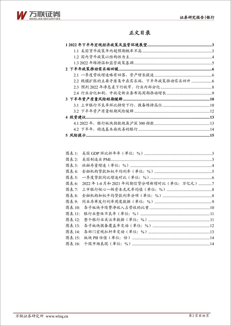 《银行行业投资策略报告：预期修复，看好优质中小银行-20220607-万联证券-16页》 - 第3页预览图