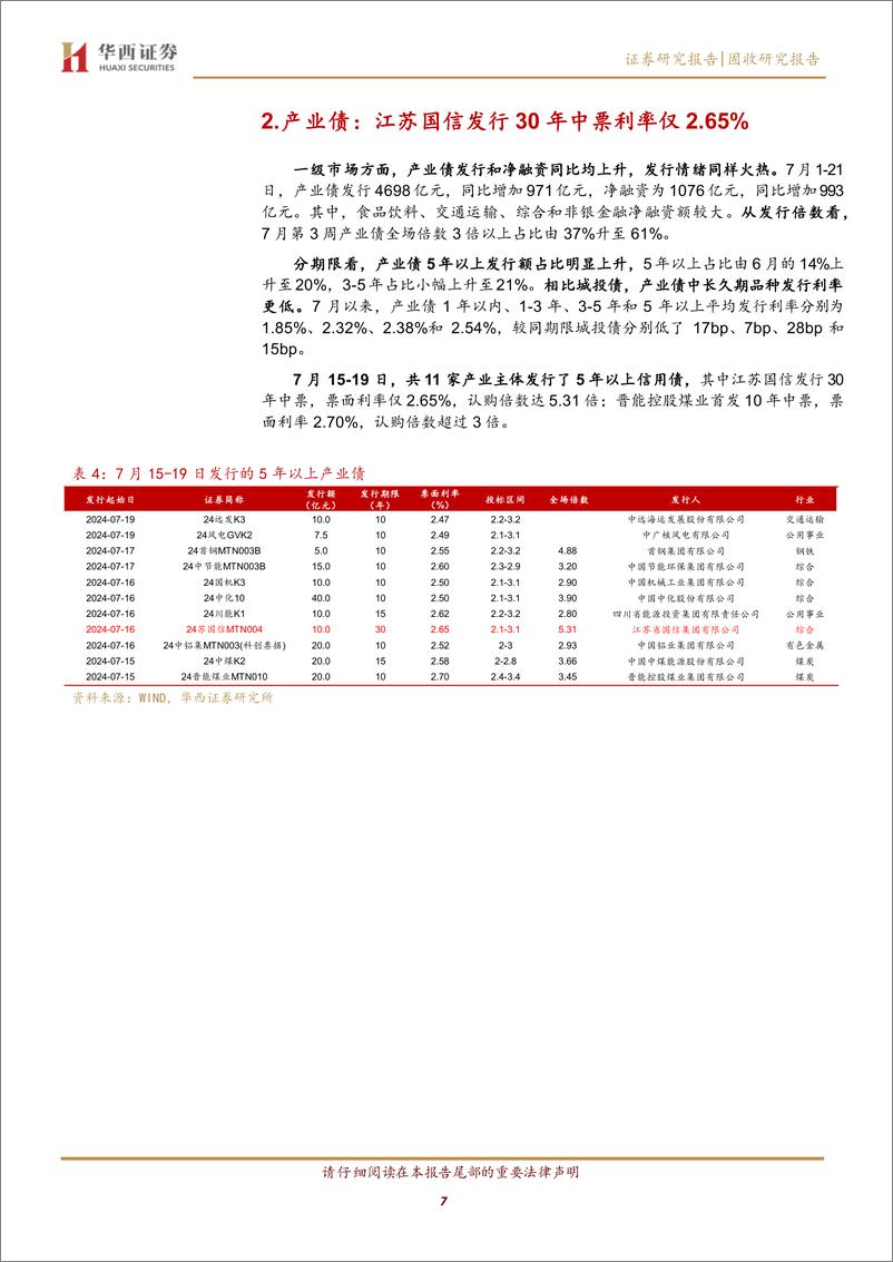 《长久期信用债成交笔数创新高，怎么看-240721-华西证券-14页》 - 第7页预览图