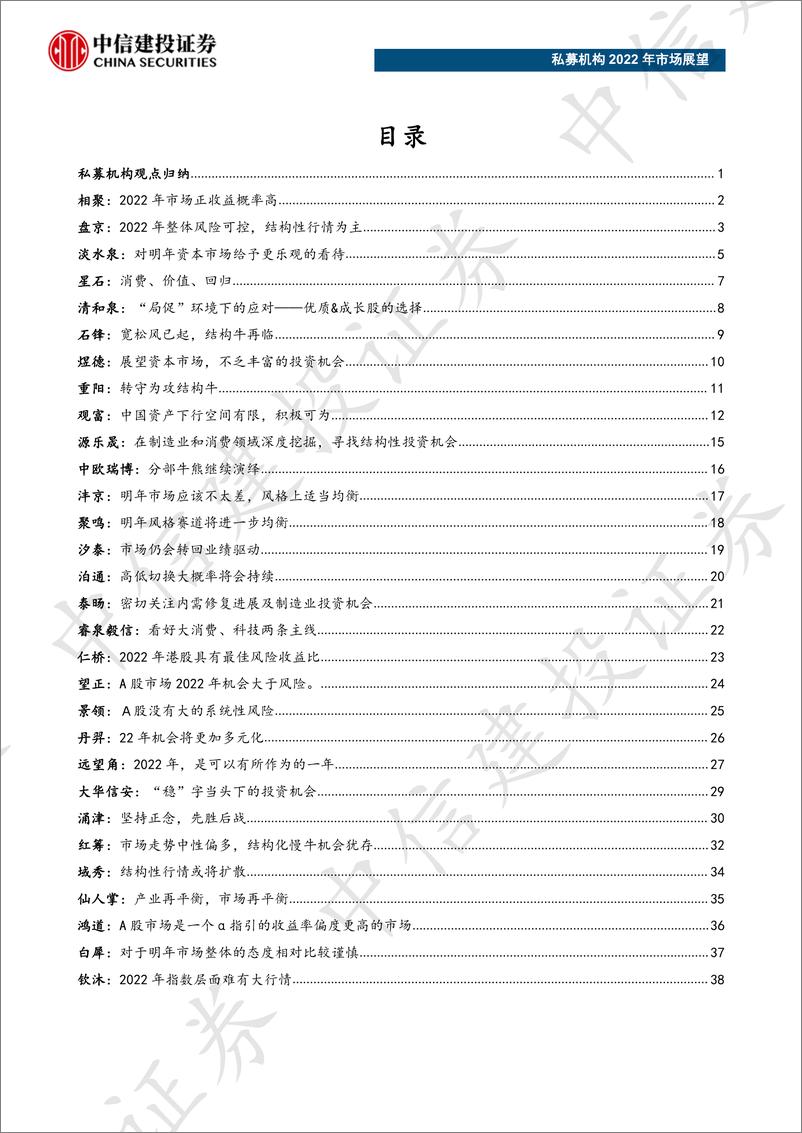 《私募机构2022年市场展望-中信建投-202201》 - 第3页预览图