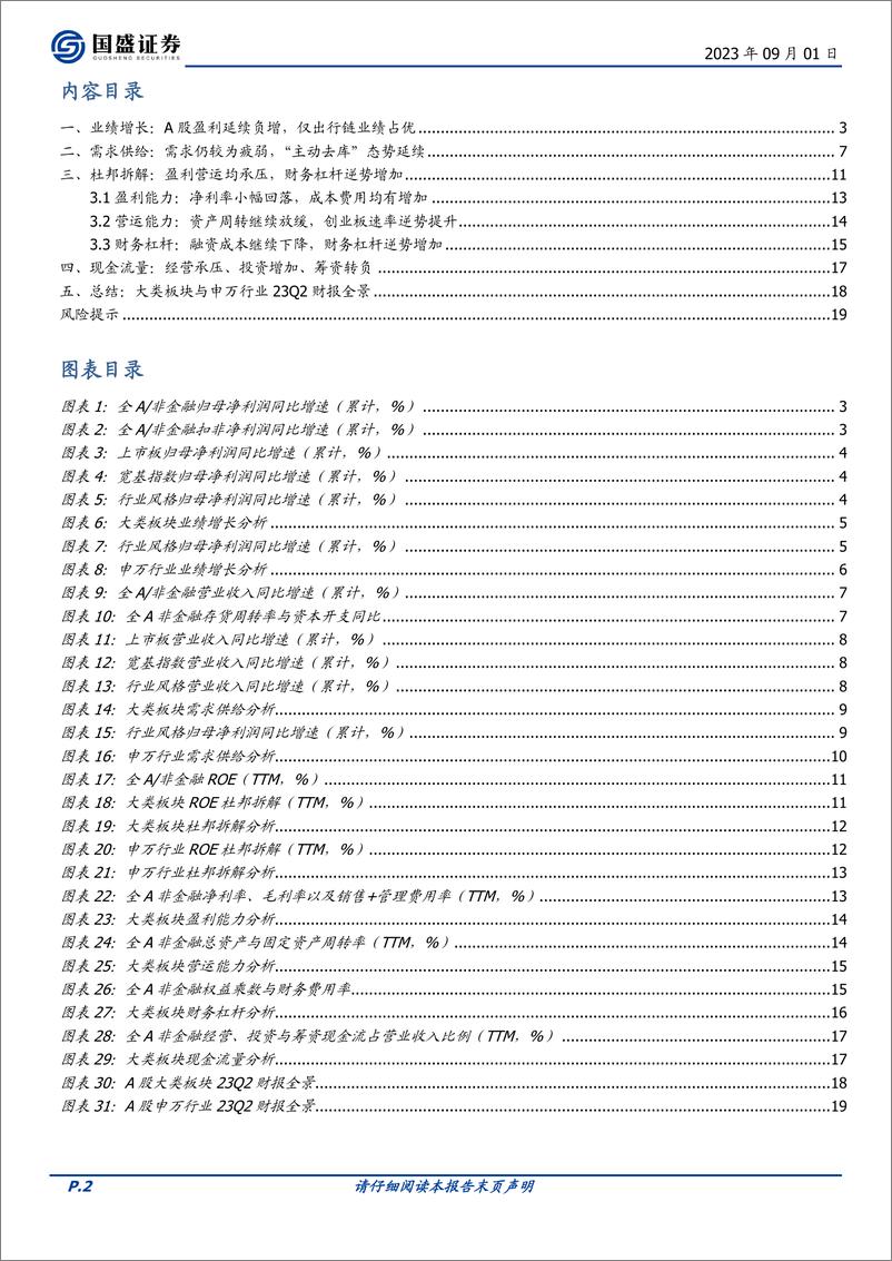 《23Q2财报分析（一）：多维度描绘中报全景“画像”-20230901-国盛证券-20页》 - 第3页预览图