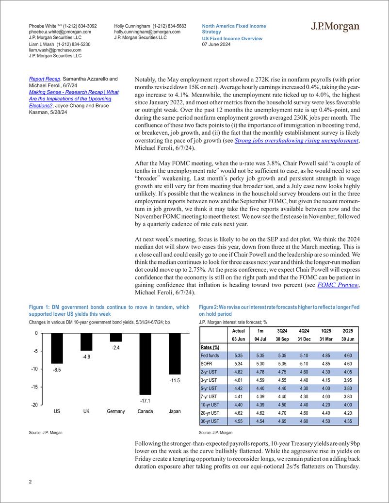 《JPMorgan Econ  FI-US Fixed Income Overview High for longer-108620704》 - 第2页预览图