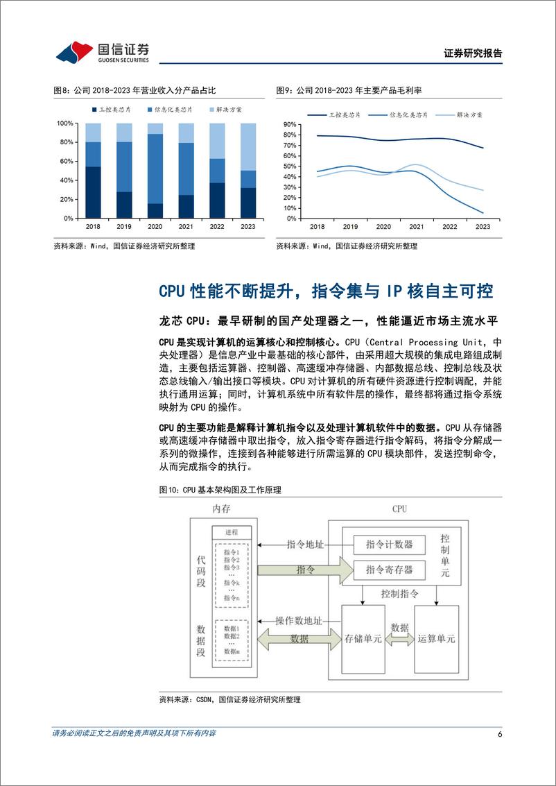 《龙芯中科(688047)国产处理器领军企业，2023年收入及利润短期承压-240516-国信证券-32页》 - 第6页预览图