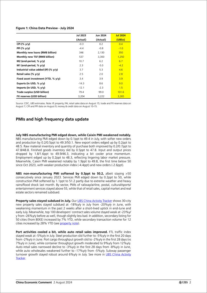 《Economics-China Economic Comment _Data Preview Soft Growth, Robust Ex...-109592288》 - 第2页预览图