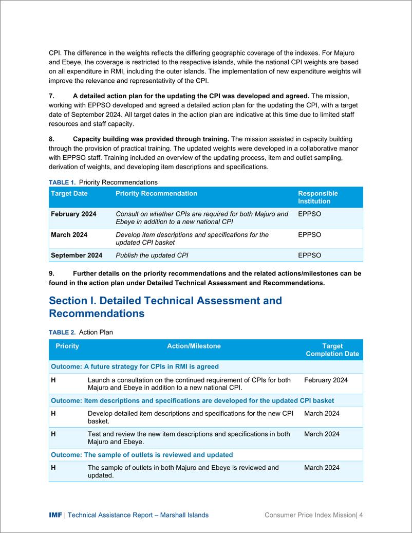《IMF-马绍尔群岛共和国：技术援助报告消费者价格指数任务（2024年1月15日至26日）（英）-13页》 - 第6页预览图