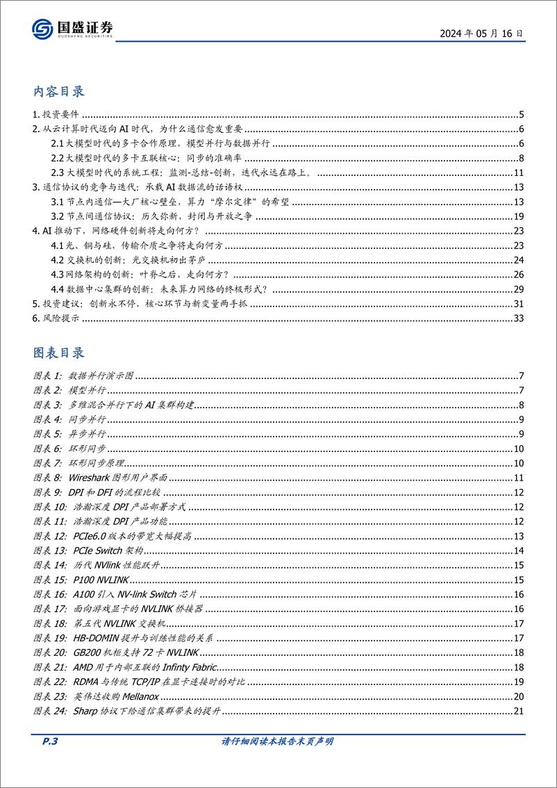 《国盛证券-通信行业深度：AI时代的网络：需求从何而来，创新将走向何方？》 - 第3页预览图