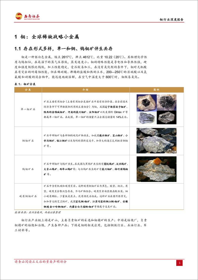 《钼行业深度报告：供需缺口扩大，特钢金属蓄势待发-20220725-西南证券-22页》 - 第5页预览图