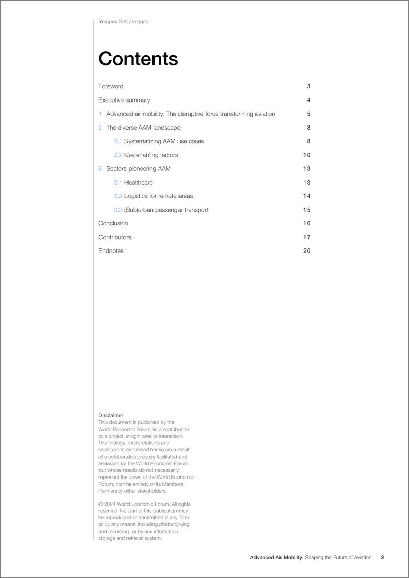 《世界经济论坛-先进的空中机动：塑造航空业的未来（英）-2024.7-21页》 - 第2页预览图
