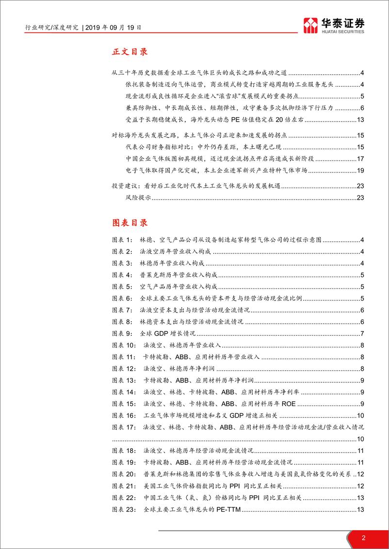 《机械设备行业工业气体行业国际比较研究：从海外龙头30年历史看本土曙光-20190919-华泰证券-24页》 - 第3页预览图