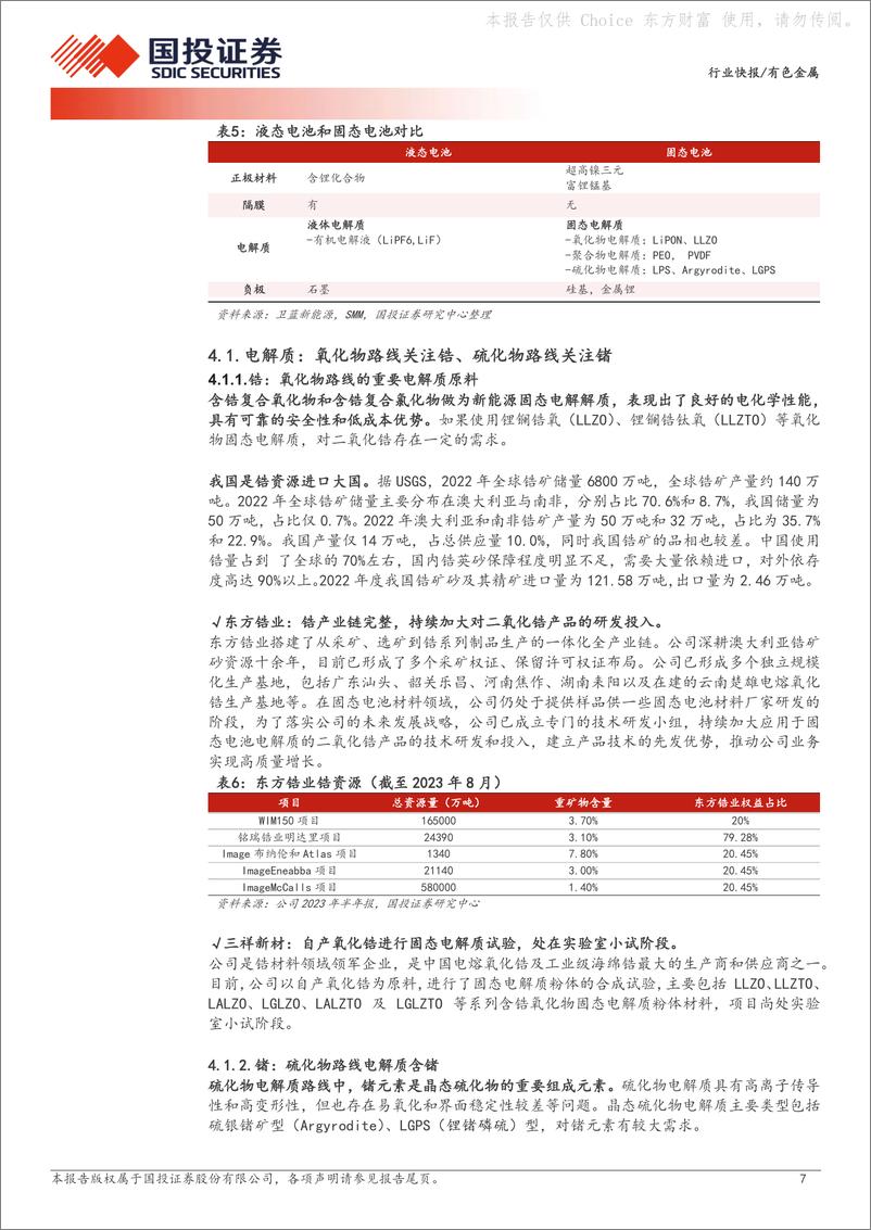 《新材料系列报告（一）：固态电池潜力获验证，关注动力电池金属新需求》 - 第7页预览图