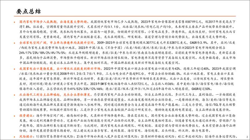 《地产产业链系列报告之三：从出海代工到自主品牌崛起，家电龙头厚积薄发-240703-平安证券-29页》 - 第2页预览图