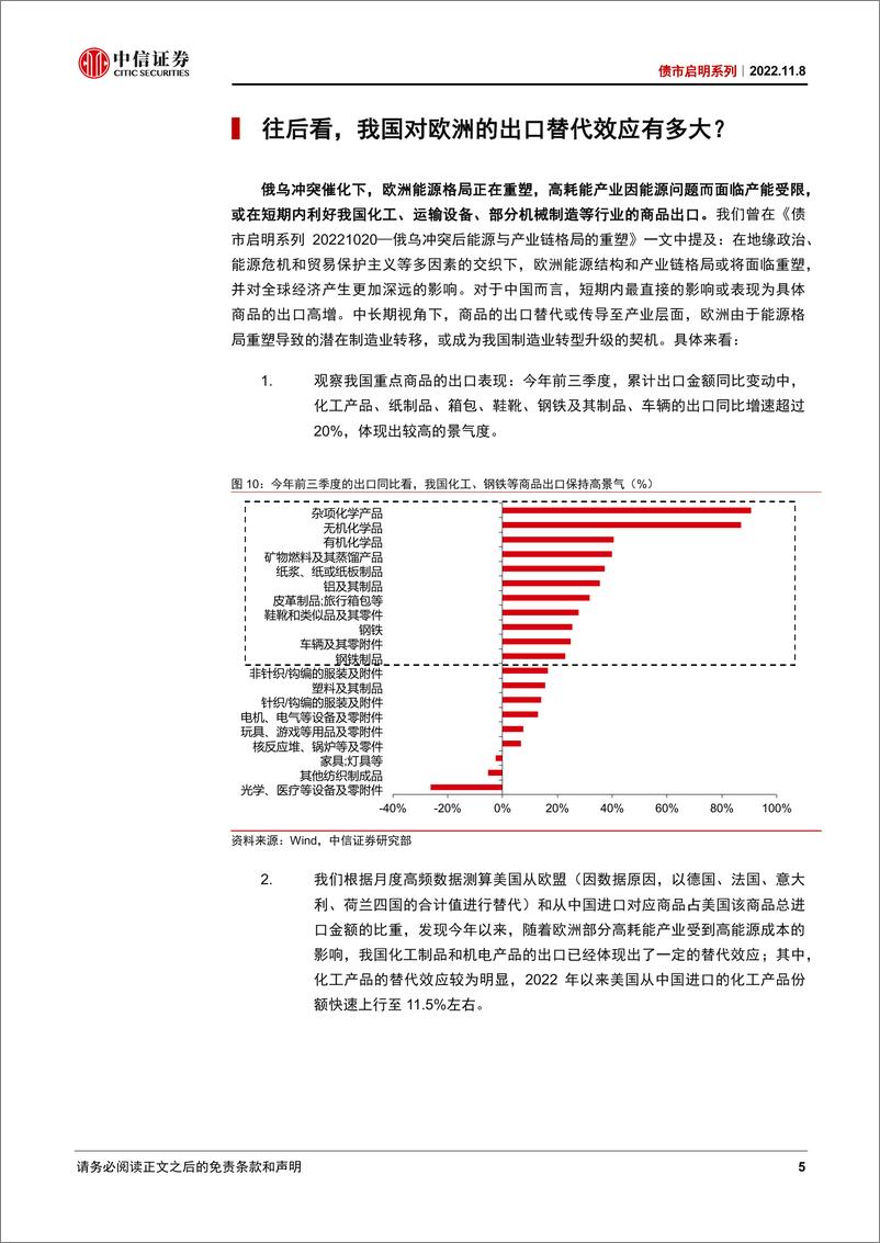 《债市启明系列：出口是否进入负增长阶段？-20221108-中信证券-37页》 - 第6页预览图