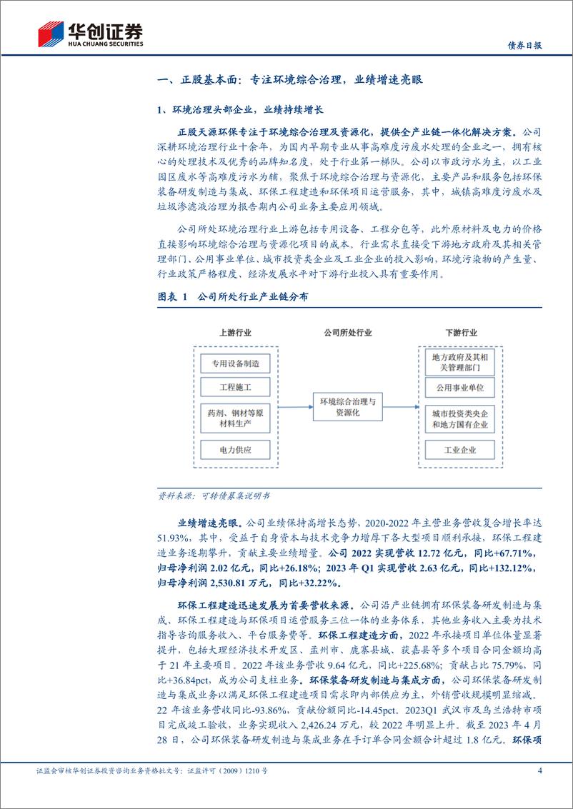 《天源转债上市定价分析：专注环境综合治理，拓展固废处置业务-20230815-华创证券-16页》 - 第5页预览图