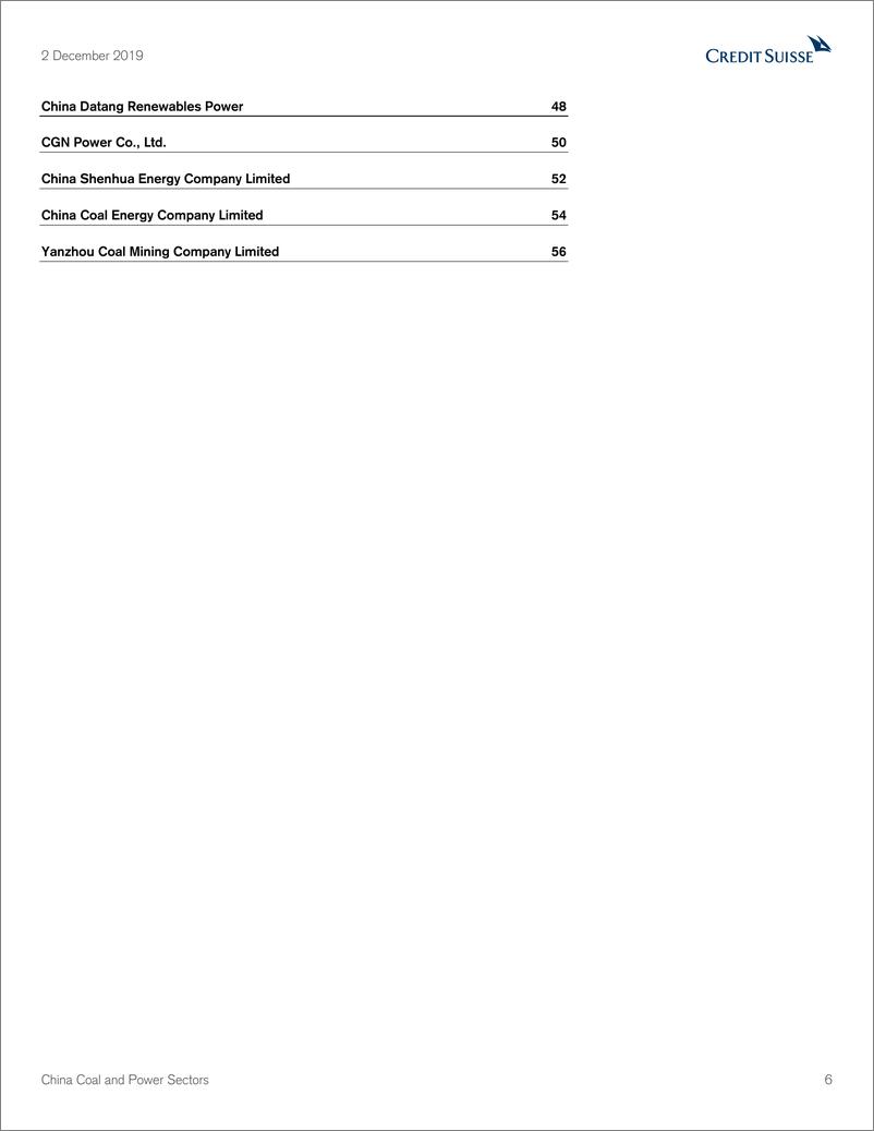 《瑞信-中国-能源行业-中国煤炭与电力行业：煤炭和电力价格下跌下的赢家与输家-2019.12.2-70页》 - 第7页预览图