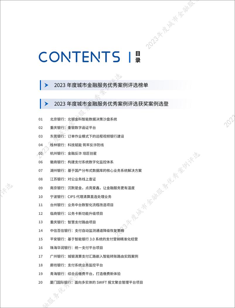 《城银清算：2023年度城市金融服务优秀案例评选优秀案例集》 - 第2页预览图