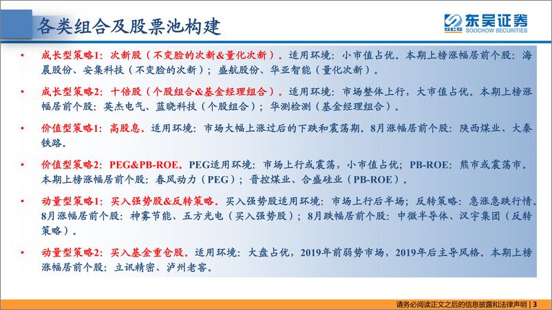 《策略·掘金组合月报：基于中报的策略组合更新-20220903-东吴证券-42页》 - 第4页预览图