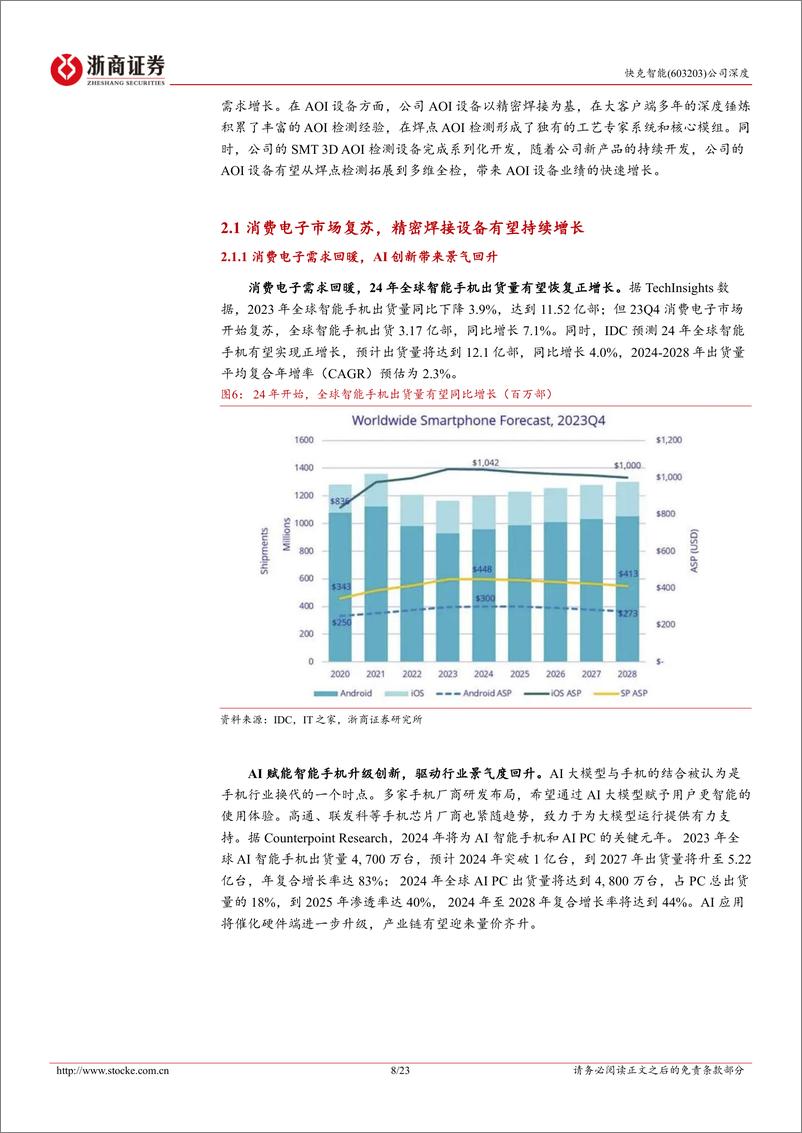 《快克智能(603203)深度报告：精密焊接领军企业，半导体封装设备国产替代先行者-240708-浙商证券-23页》 - 第8页预览图