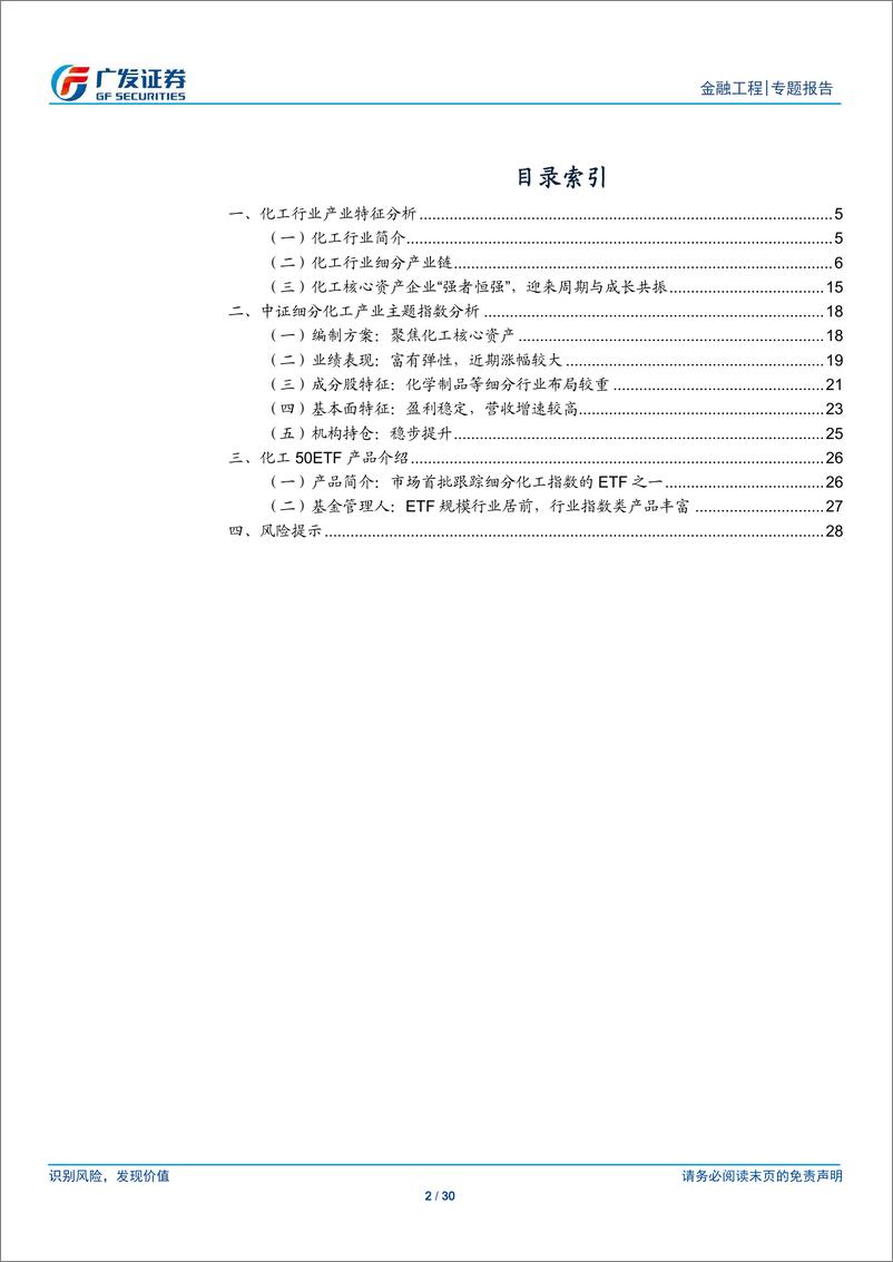 《公募基金产品研究系列之五十一：化工50ETF，布局顺周期赛道，聚焦化工核心资产-20210219-广发证券-30页》 - 第2页预览图