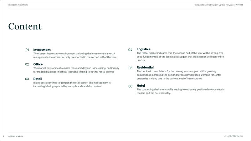 《CBRE+2023年下半年奥地利房地产市场展望-21页》 - 第3页预览图