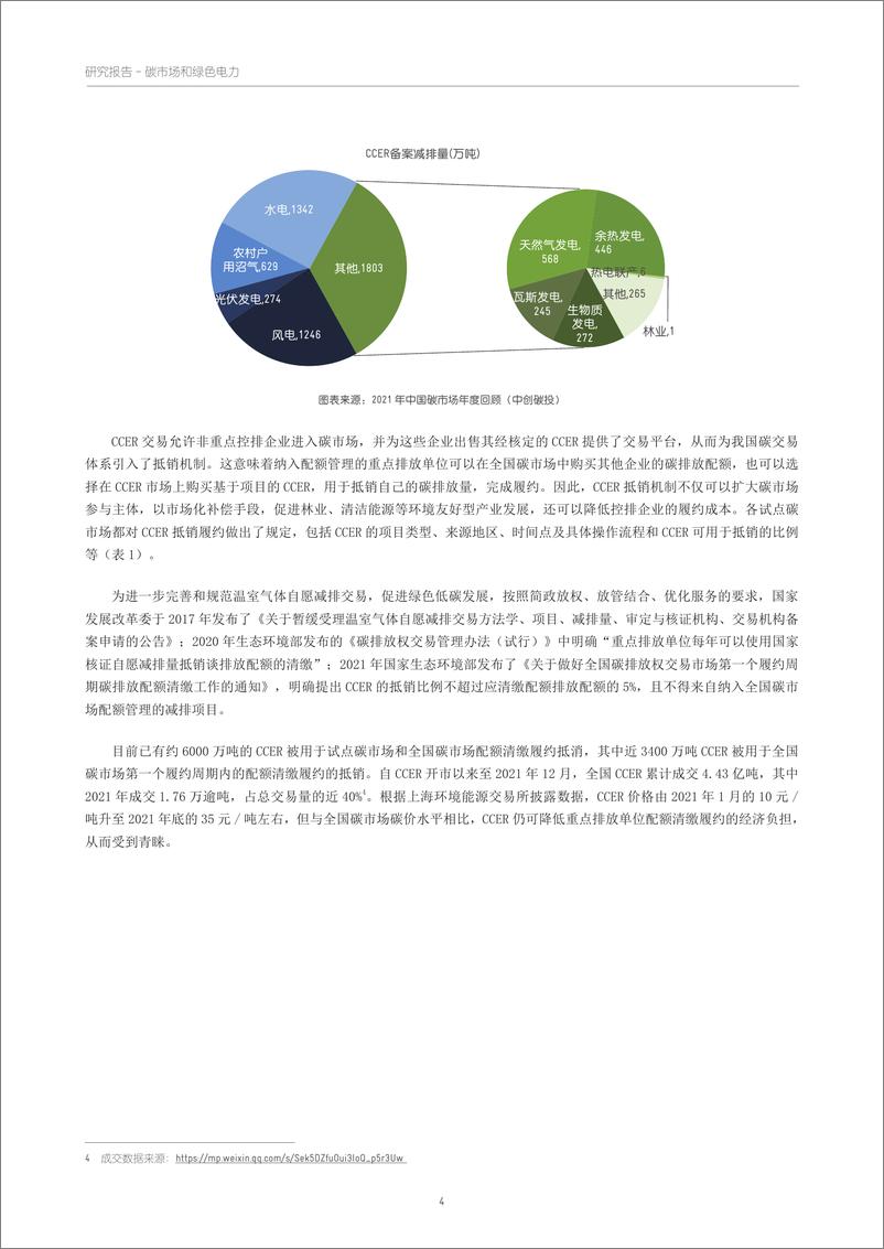 《2022年中国碳市场、绿证交易和绿色电力交易的政策梳理和衔接机制浅析研究报告》 - 第6页预览图