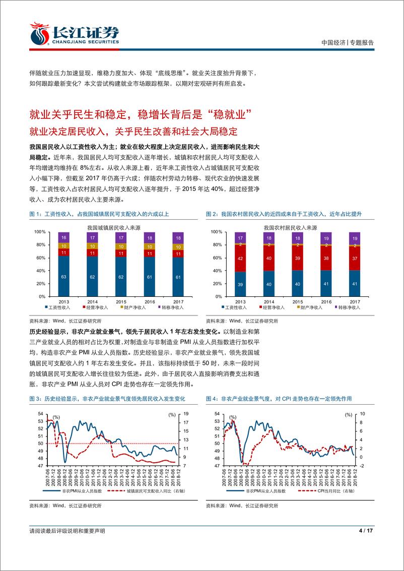 《“结构主义”宏观框架讨论之十：就业市场，如何跟踪？-20190108-长江证券-17页》 - 第5页预览图