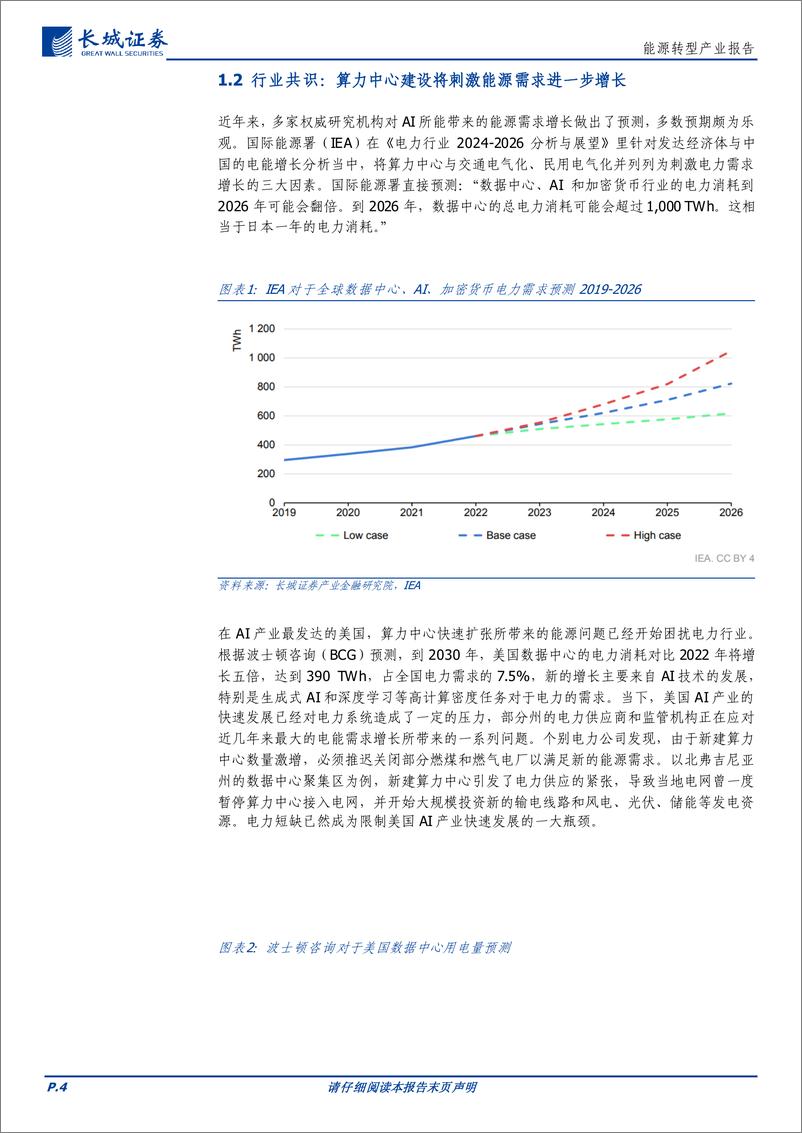 《能源行业：AI时代“能源%2b算力”新业态-240606-长城证券-14页》 - 第4页预览图