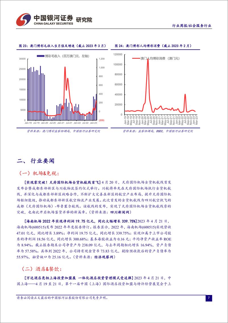 《20230423-休闲服务-社会服务行业周报：重点推荐会展、 博彩等高景气板块，关注免税、酒店回调布局机会-中国银河》 - 第8页预览图