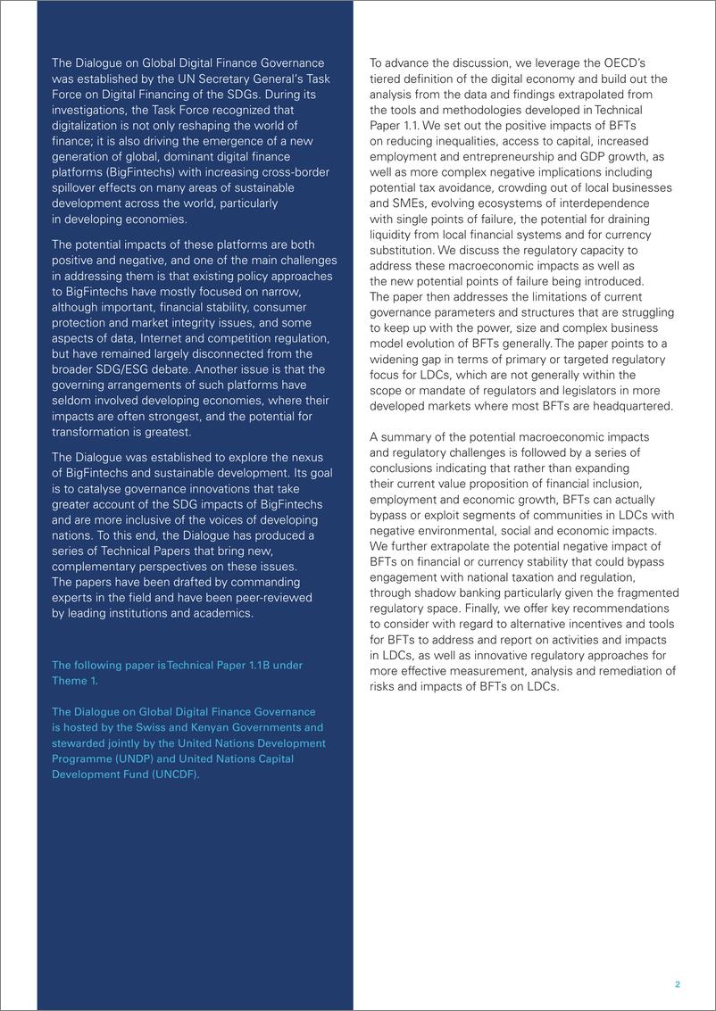 《UNDP-BigFintechs及其对宏观经济政策的影响（英文）-2021.6-17页》 - 第2页预览图