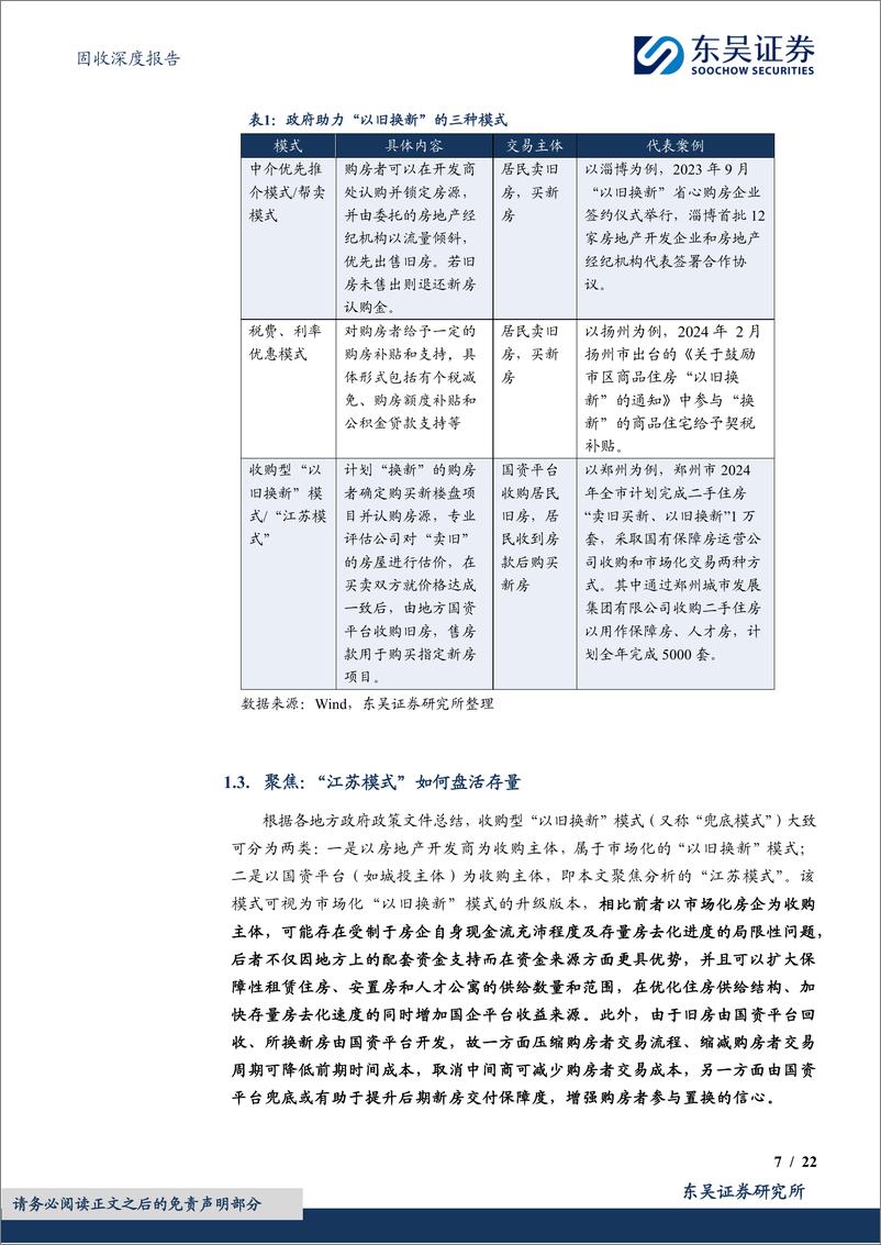 《东吴证券-固收深度报告：“江苏模式”存量房“以旧换新”：城投板块的新机遇？》 - 第7页预览图