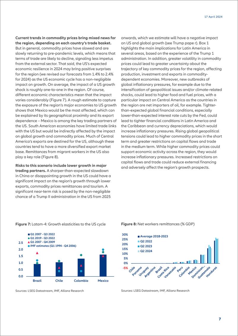 《Allianz安联：2024拉丁美洲经济前景如何报告（英文版）》 - 第7页预览图