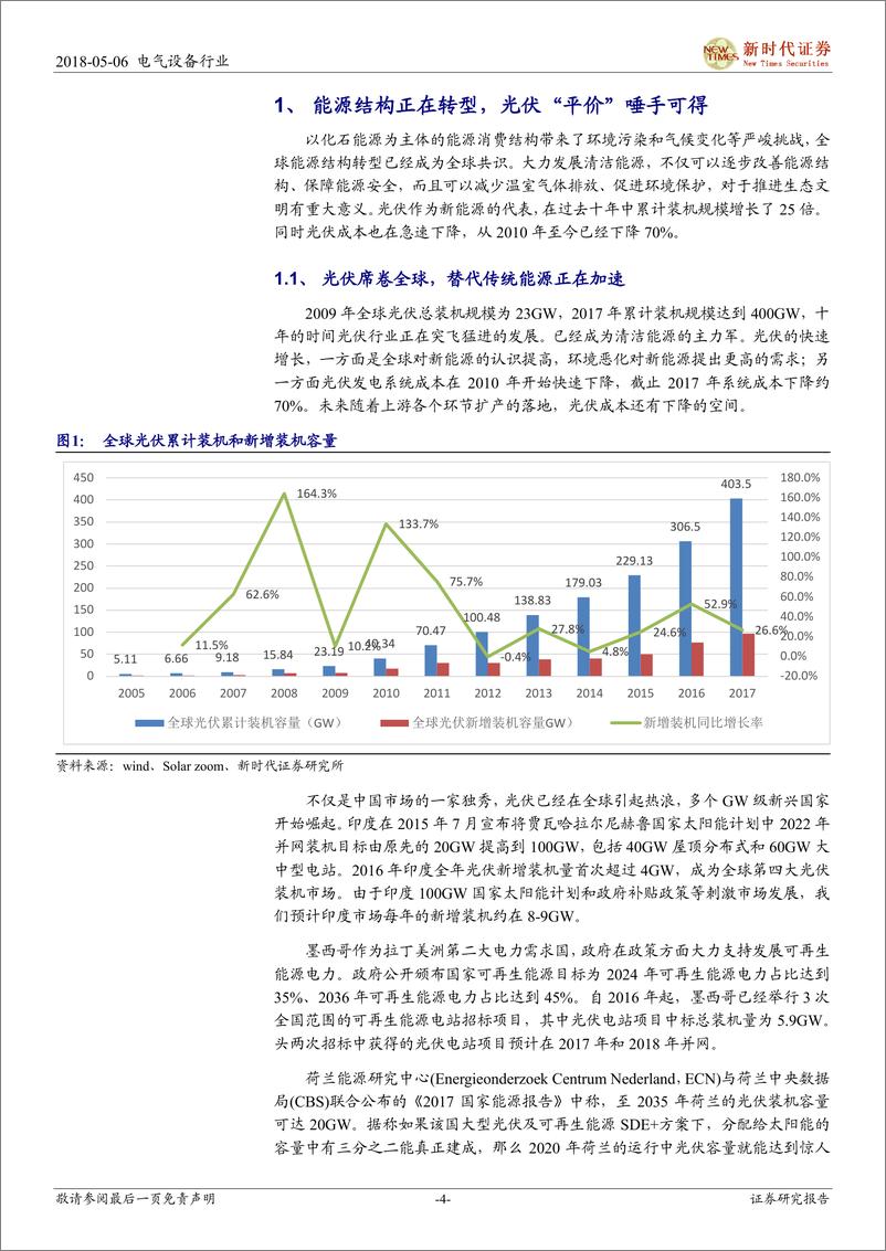 《户用光伏热浪来袭-光伏行业深度报告》 - 第4页预览图