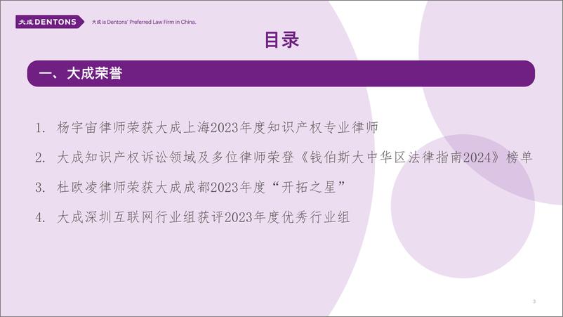 《大成知识产权通讯-2024年1月刊 -41页》 - 第3页预览图